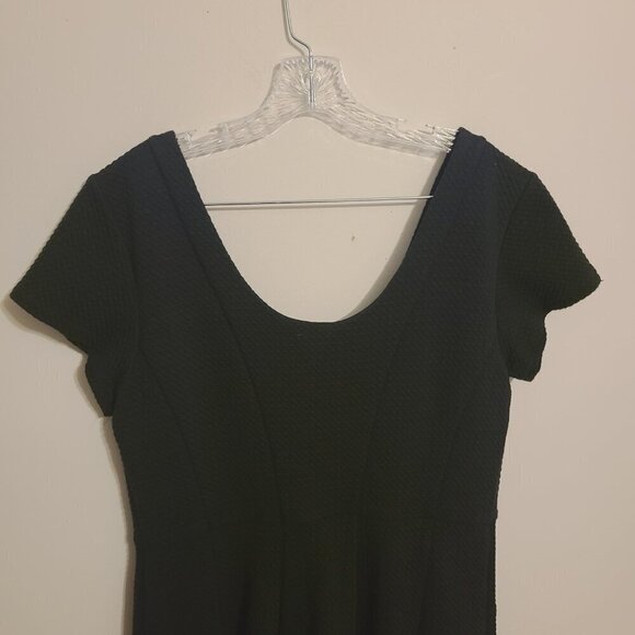Anthropologie Maeve | Women's Black Nova Knit Fit & Flare Dress (Size Large) - Picture 11 of 15